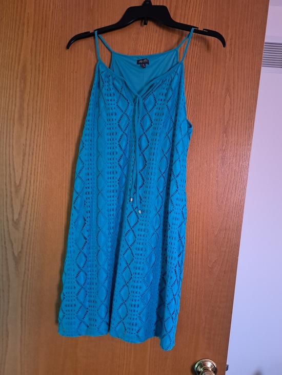 Lily Rose Dresses & Skirts - Lily Rose Teal Crochet Dress